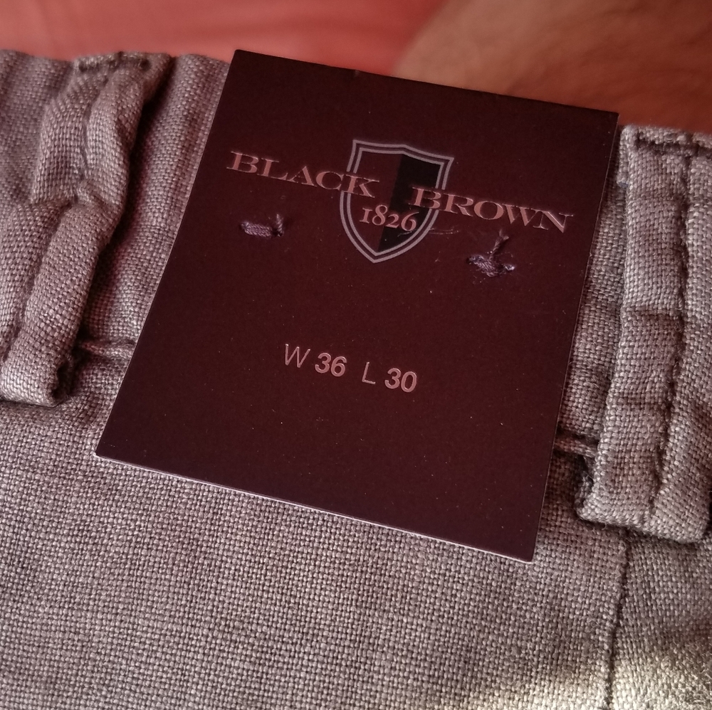 Black Brown 1826 Brown Linen Pants